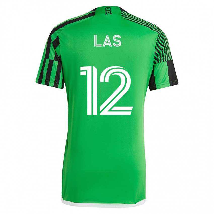Mulher Camisola Damian Las #12 Verde Preto Principal 2023/24 Camisa
