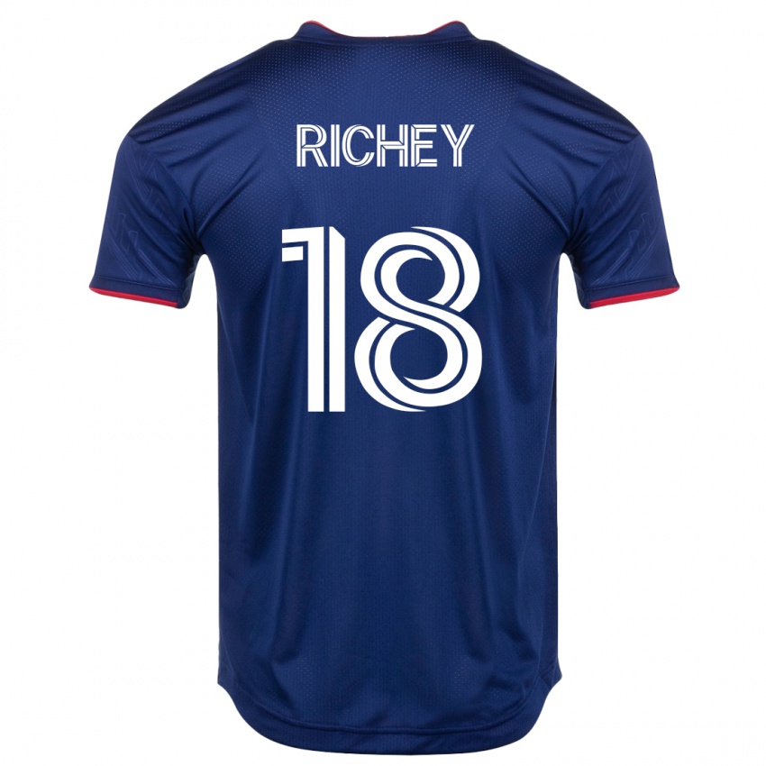 Mulher Camisola Spencer Richey #18 Marinha Principal 2023/24 Camisa