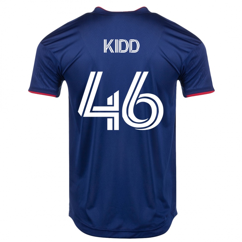 Mulher Camisola Matteo Kidd #46 Marinha Principal 2023/24 Camisa