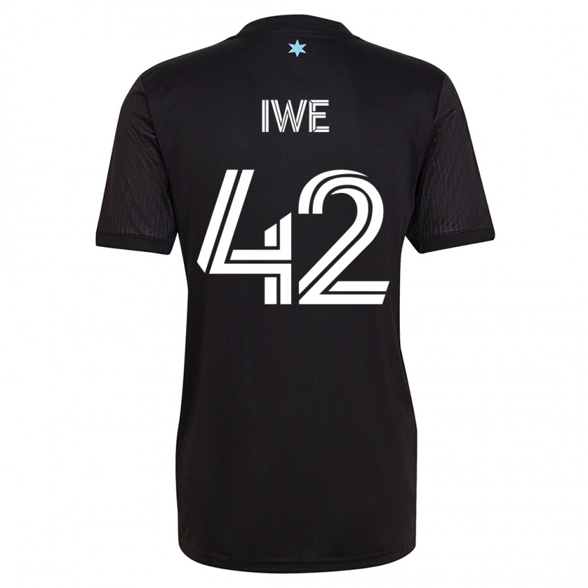 Mulher Camisola Emmanuel Iwe #42 Preto Principal 2023/24 Camisa