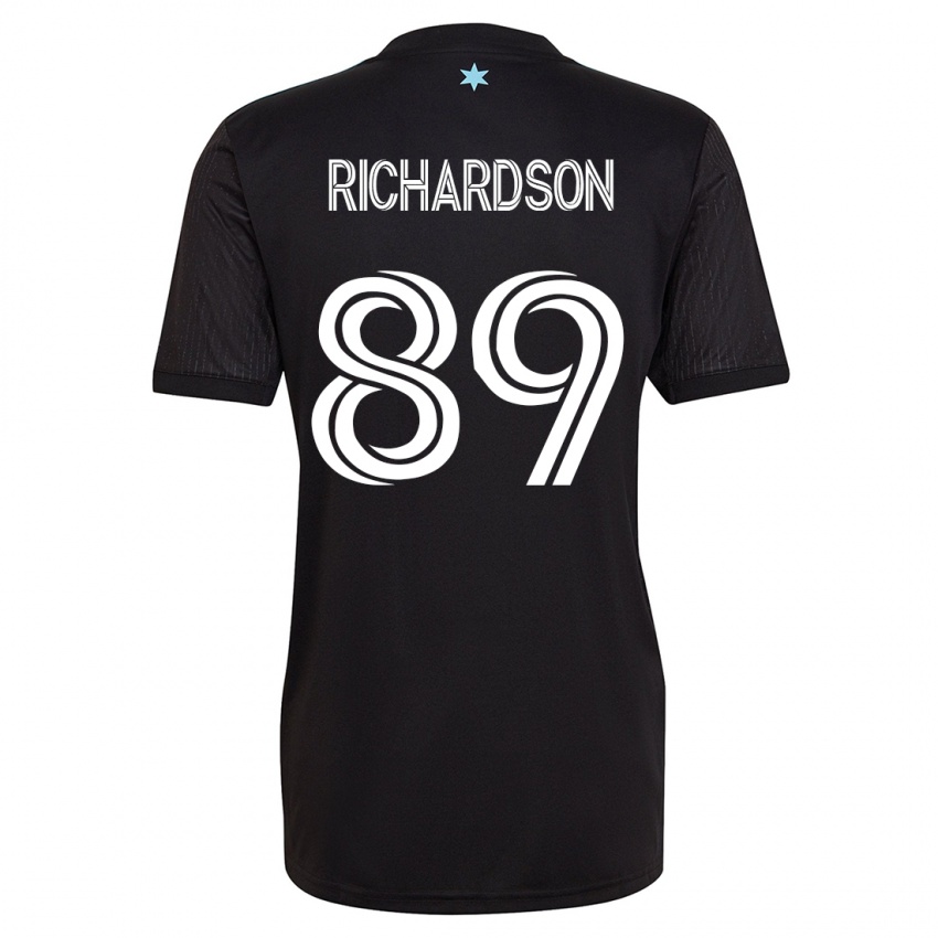 Mulher Camisola Nick Richardson #89 Preto Principal 2023/24 Camisa