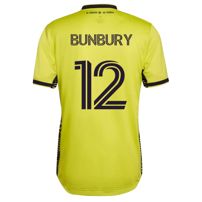Mulher Camisola Teal Bunbury #12 Amarelo Principal 2023/24 Camisa