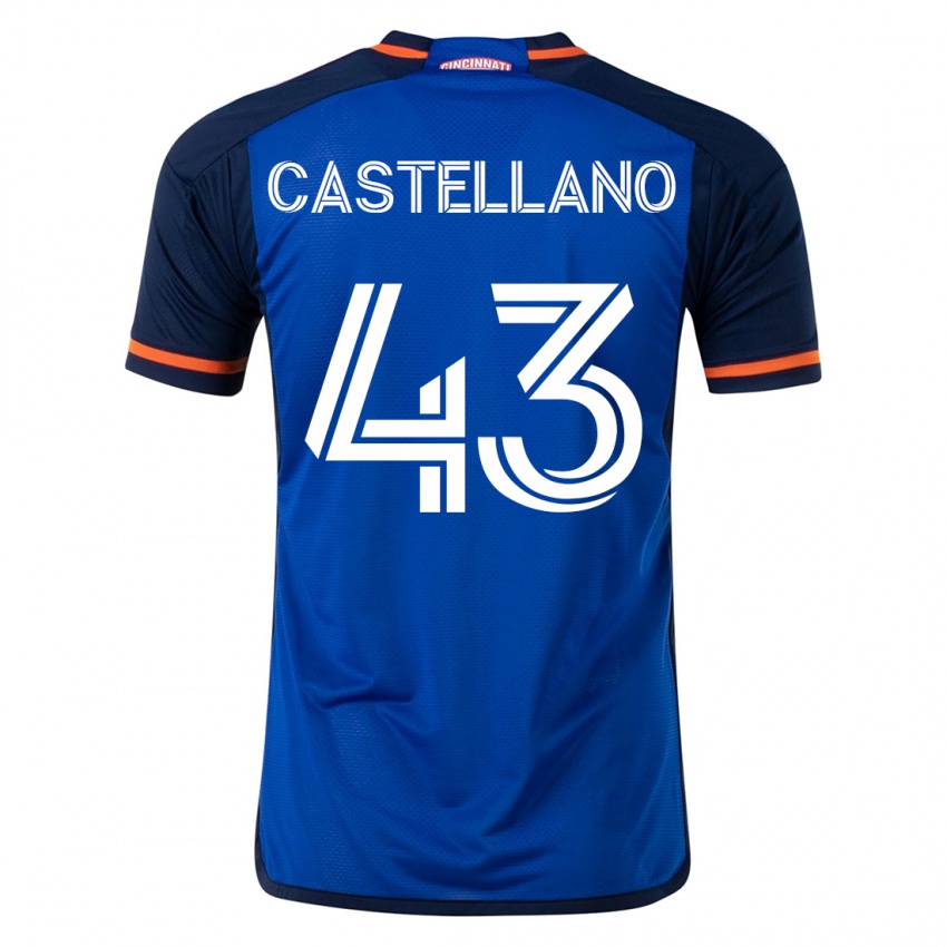 Mulher Camisola Jesús Castellano #43 Azul Principal 2023/24 Camisa