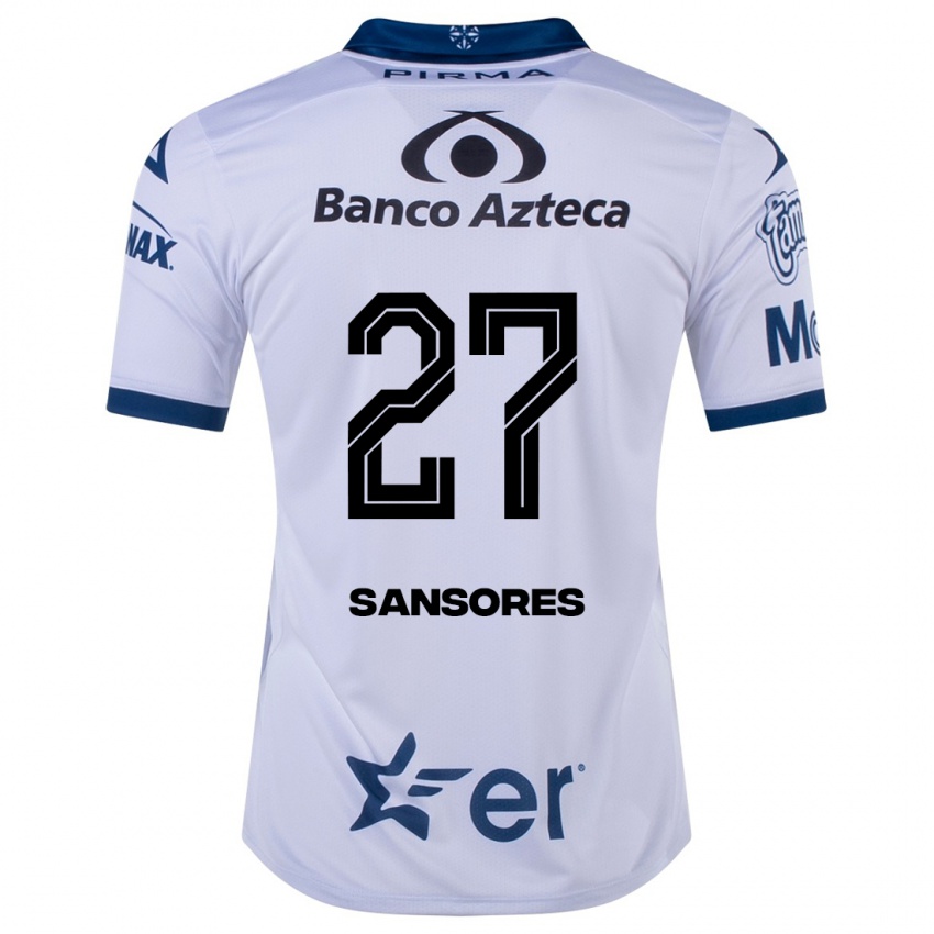 Mulher Camisola Miguel Sansores #27 Branco Principal 2023/24 Camisa