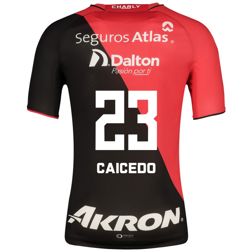 Mulher Camisola Jordy Caicedo #23 Preto Principal 2023/24 Camisa