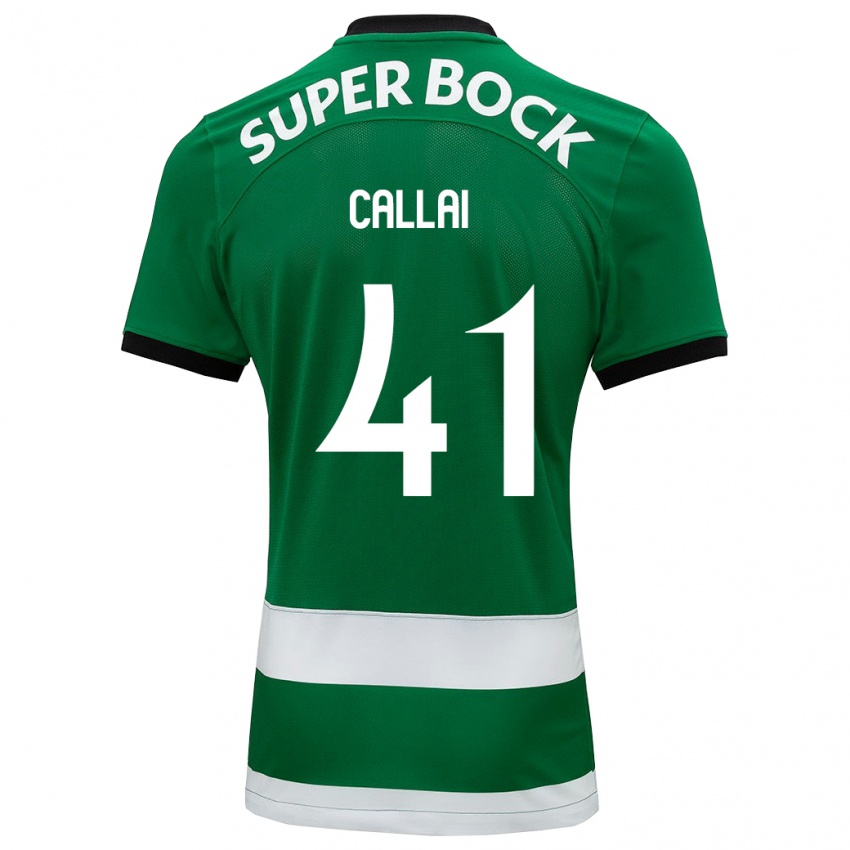 Mulher Camisola Diego Callai #41 Verde Principal 2023/24 Camisa