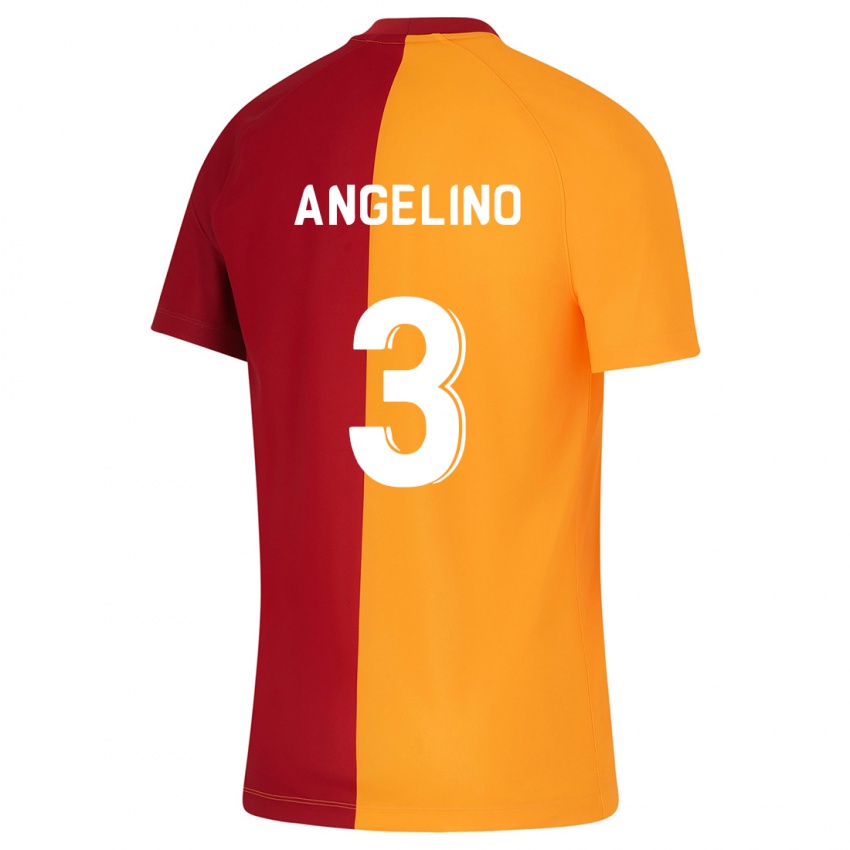 Mulher Camisola Angelino #3 Laranja Principal 2023/24 Camisa