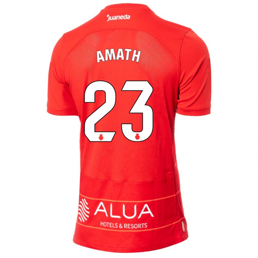 Mulher Camisola Amath Ndiaye #23 Vermelho Principal 2023/24 Camisa