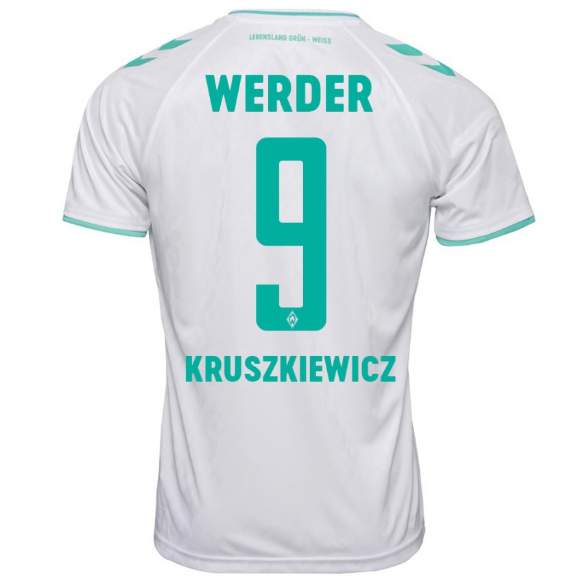 Mulher Camisola Jakub Kruszkiewicz #9 Branco Alternativa 2023/24 Camisa