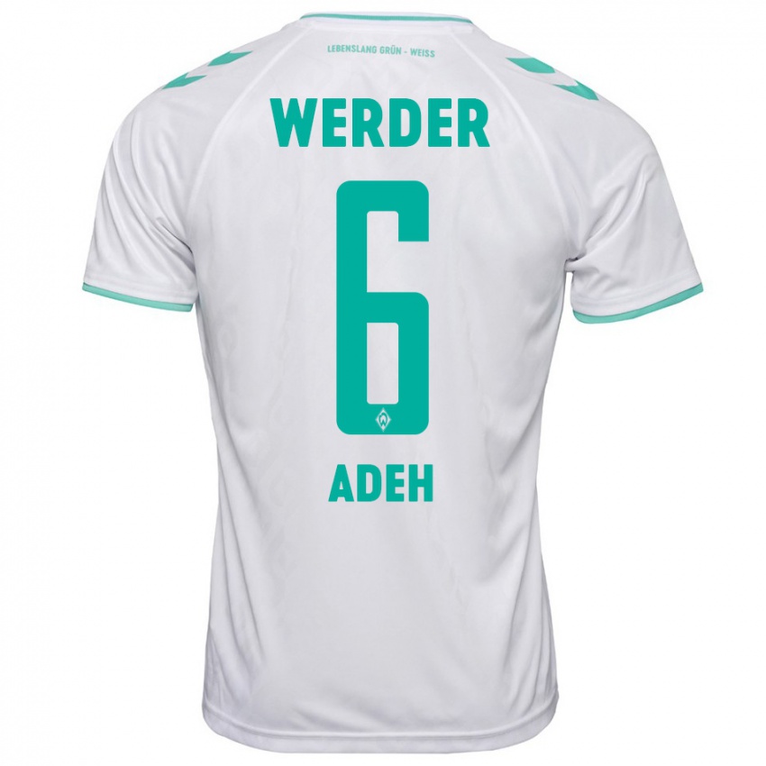 Mulher Camisola Wesley Adeh #6 Branco Alternativa 2023/24 Camisa