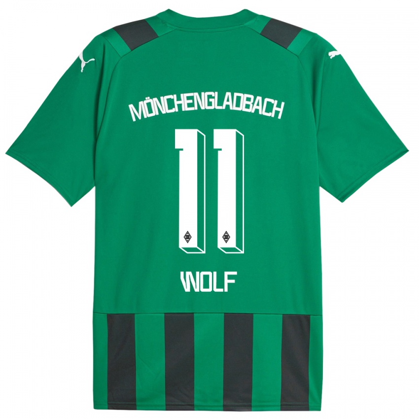 Mulher Camisola Hannes Wolf #11 Preto Verde Alternativa 2023/24 Camisa