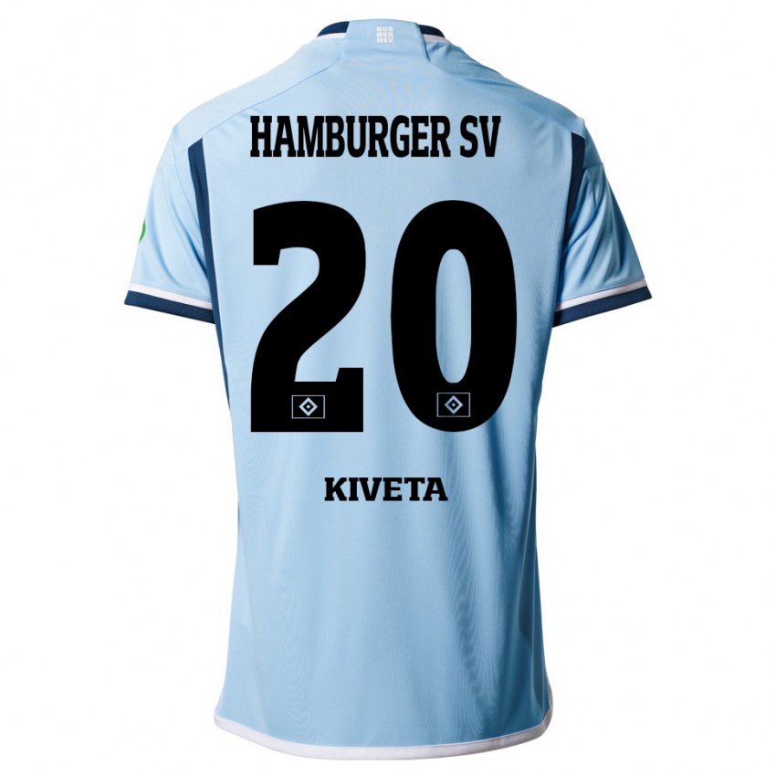 Mulher Camisola Glory Kiveta #20 Azul Alternativa 2023/24 Camisa