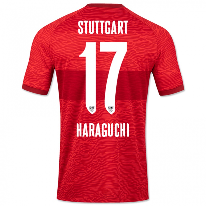 Mulher Camisola Genki Haraguchi #17 Vermelho Alternativa 2023/24 Camisa