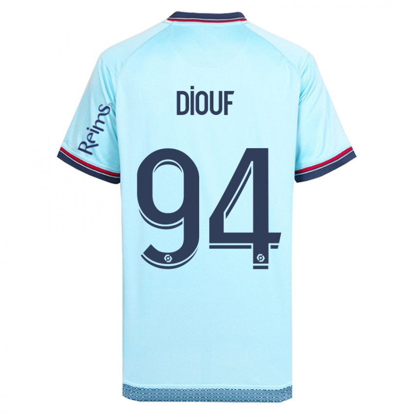 Mulher Camisola Yehvann Diouf #94 Céu Azul Alternativa 2023/24 Camisa