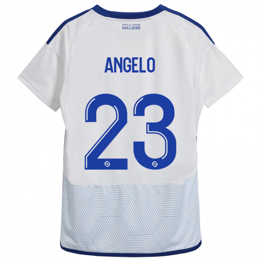 Mulher Camisola Ângelo #23 Branco Alternativa 2023/24 Camisa