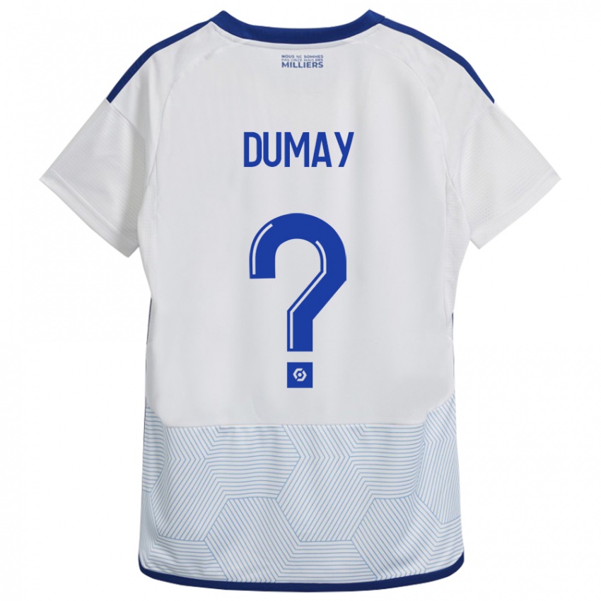 Mulher Camisola Yoann Dumay #0 Branco Alternativa 2023/24 Camisa