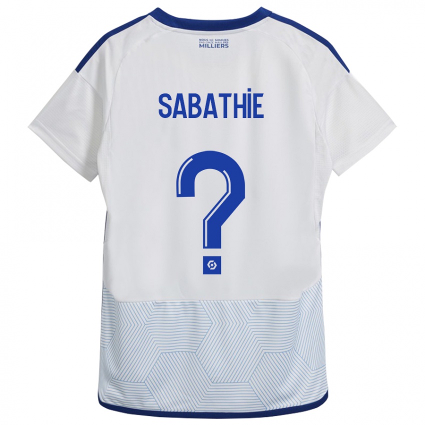 Mulher Camisola Gabin Sabathié #0 Branco Alternativa 2023/24 Camisa