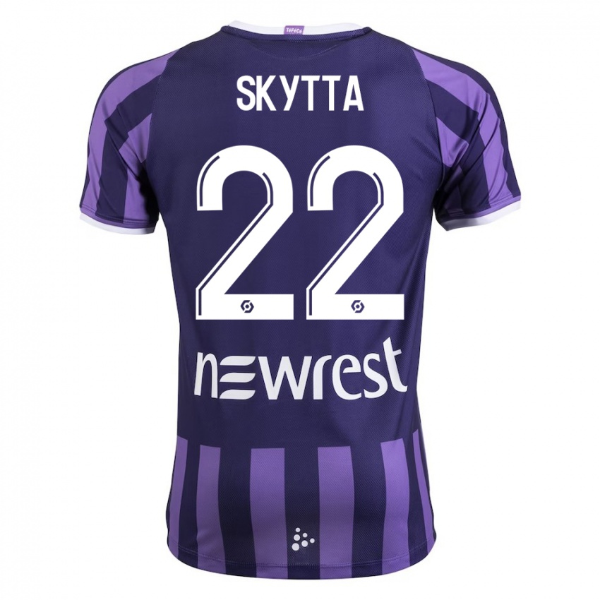 Mulher Camisola Naatan Skyttä #22 Roxo Alternativa 2023/24 Camisa