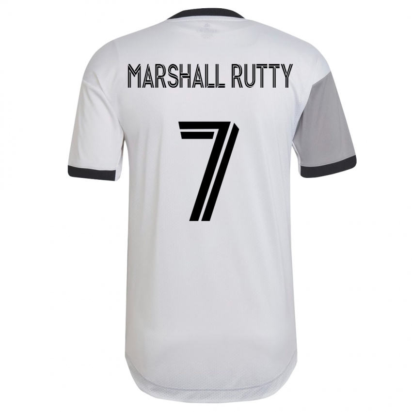 Mulher Camisola Jahkeele Marshall-Rutty #7 Branco Alternativa 2023/24 Camisa