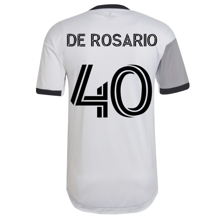 Mulher Camisola Adisa De Rosario #40 Branco Alternativa 2023/24 Camisa