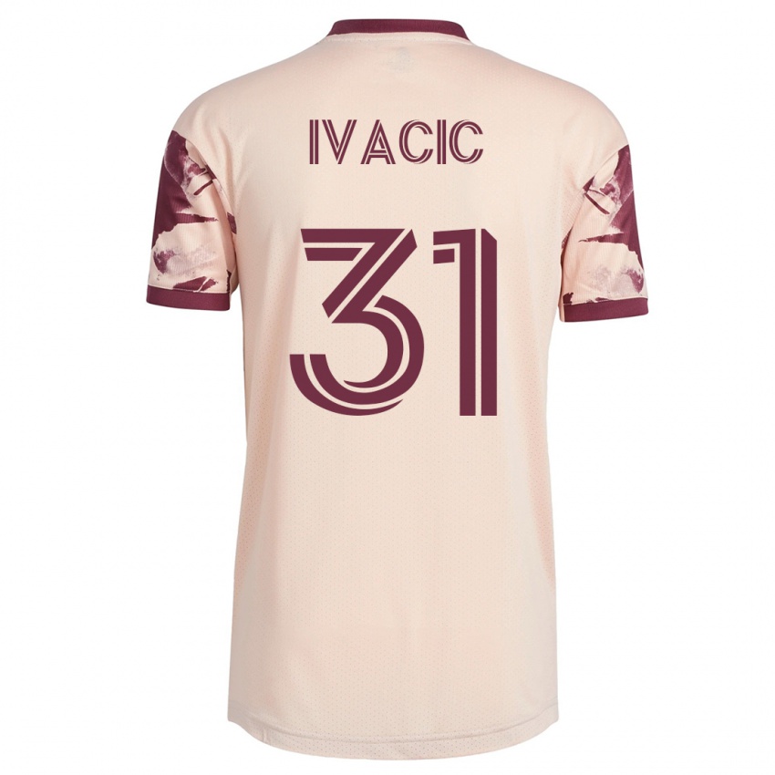 Mulher Camisola Aljaz Ivacic #31 Esbranquiçado Alternativa 2023/24 Camisa