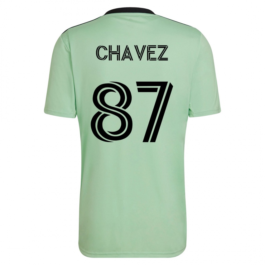 Mulher Camisola Alfonso Ocampo-Chávez #87 Luz Verde Alternativa 2023/24 Camisa