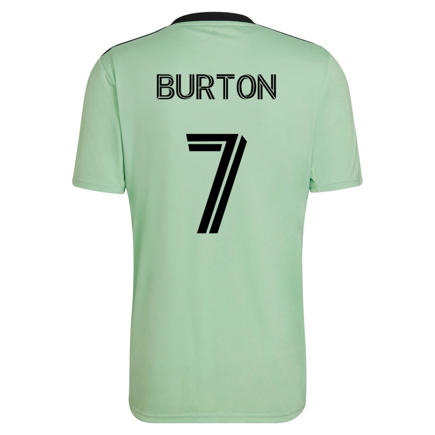 Mulher Camisola Micah Burton #7 Luz Verde Alternativa 2023/24 Camisa