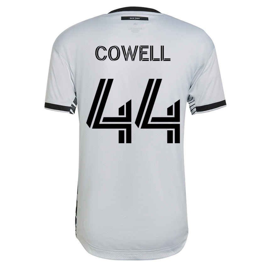 Mulher Camisola Cade Cowell #44 Branco Alternativa 2023/24 Camisa