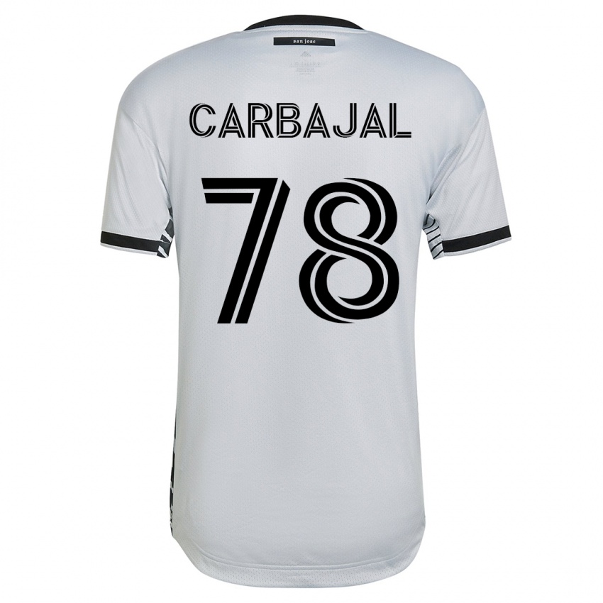 Mulher Camisola Sebastian Carbajal #78 Branco Alternativa 2023/24 Camisa