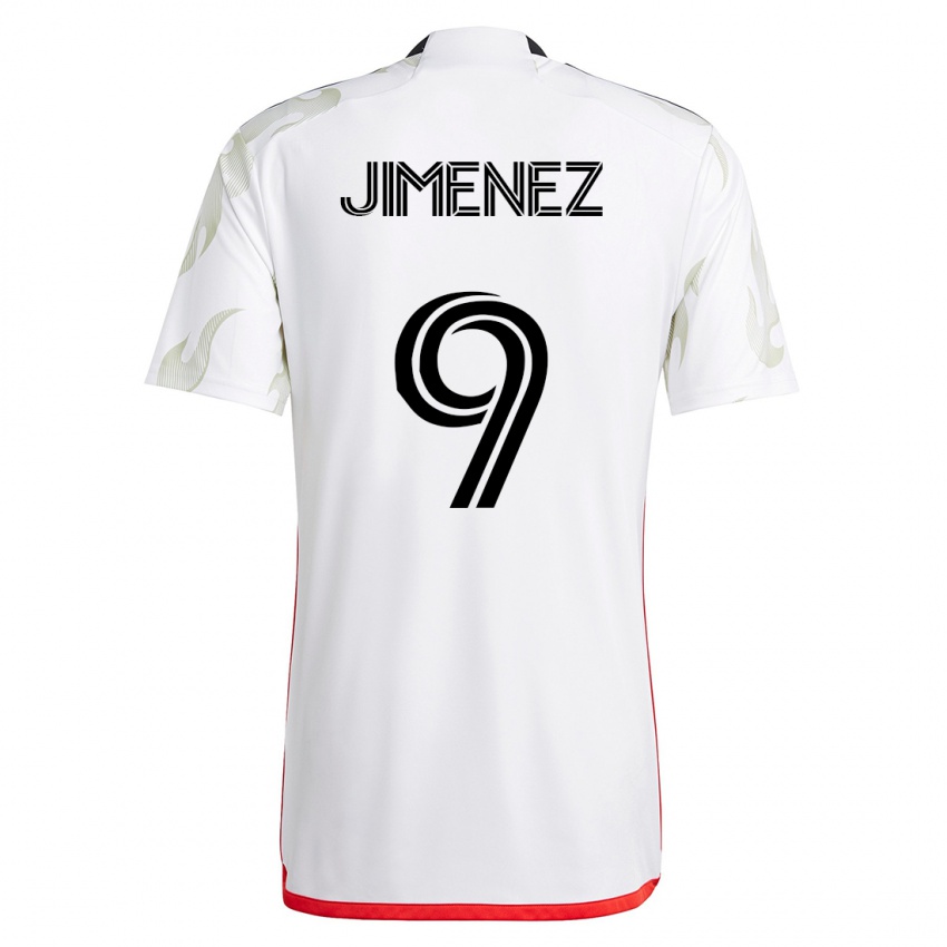 Mulher Camisola Jesús Jiménez #9 Branco Alternativa 2023/24 Camisa