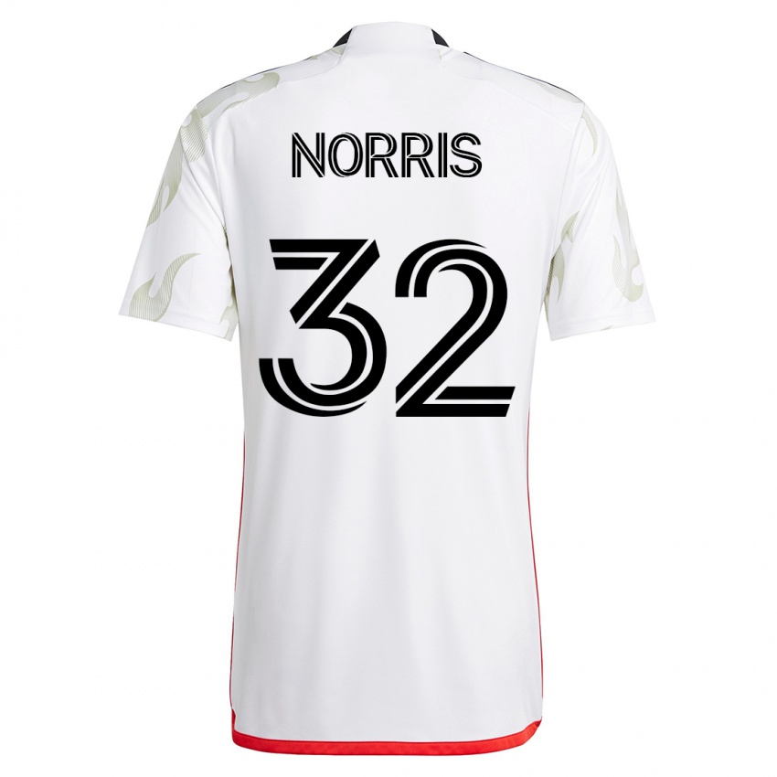 Mulher Camisola Nolan Norris #32 Branco Alternativa 2023/24 Camisa