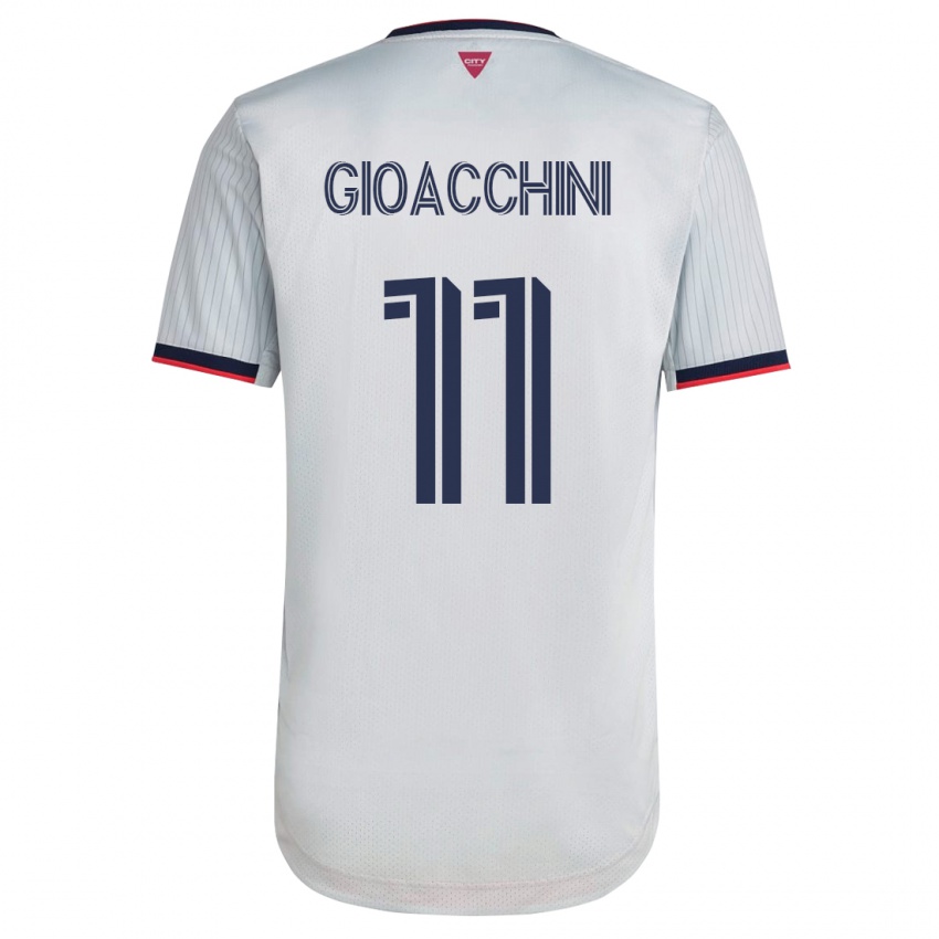 Mulher Camisola Nicholas Gioacchini #11 Branco Alternativa 2023/24 Camisa