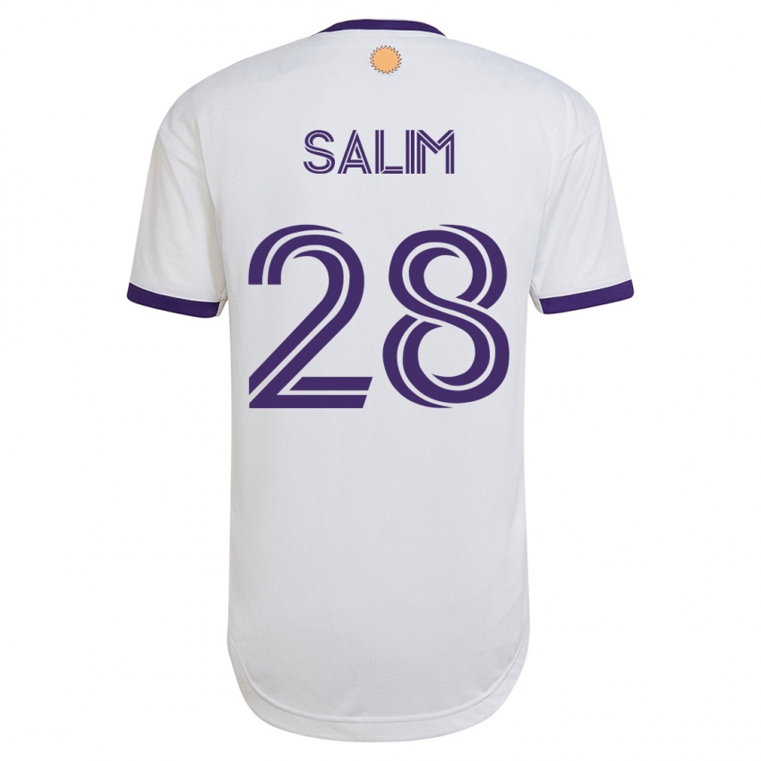 Mulher Camisola Abdi Salim #28 Branco Alternativa 2023/24 Camisa