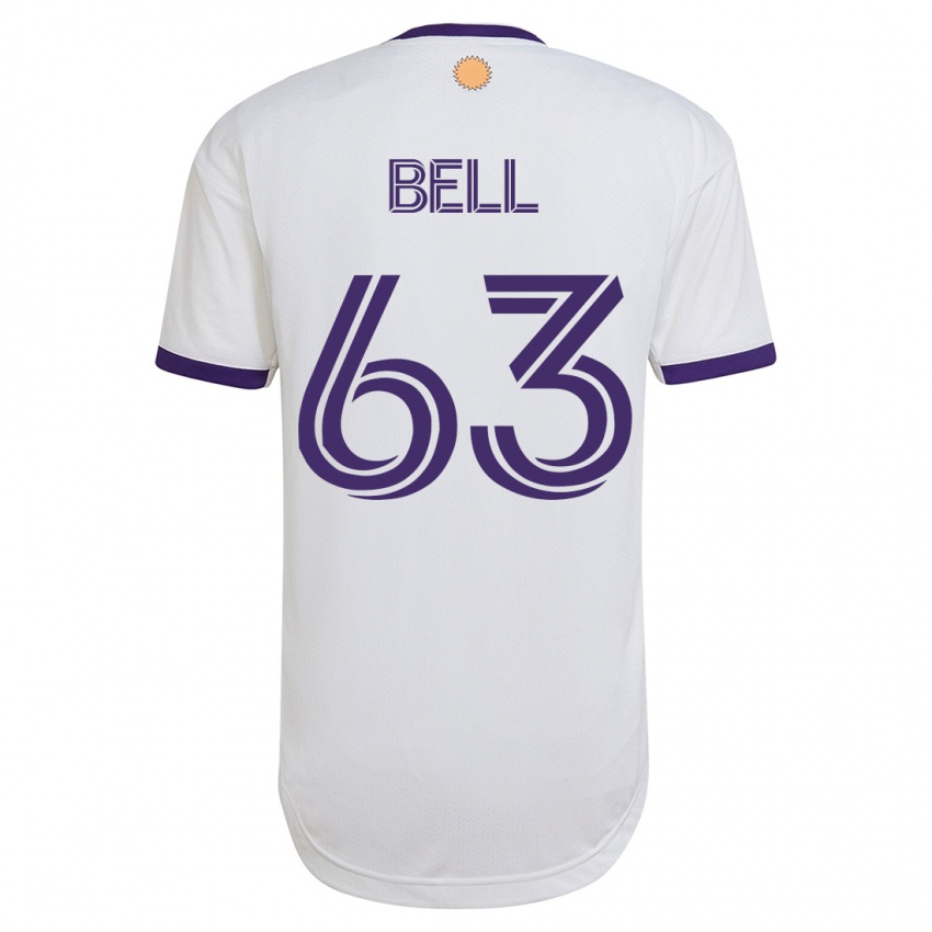 Mulher Camisola Dominic Bell #63 Branco Alternativa 2023/24 Camisa