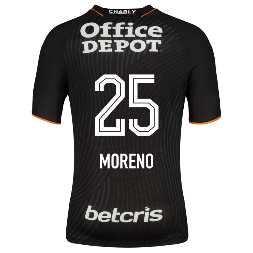 Mulher Camisola Carlos Moreno #25 Preto Alternativa 2023/24 Camisa