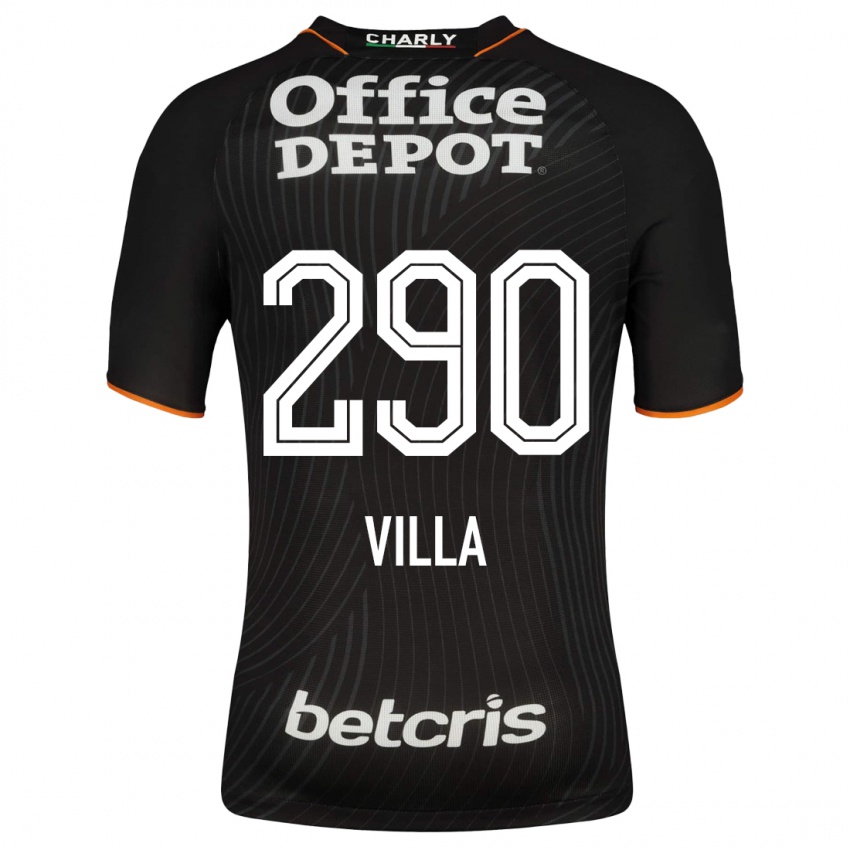 Mulher Camisola Adrián Villa #290 Preto Alternativa 2023/24 Camisa