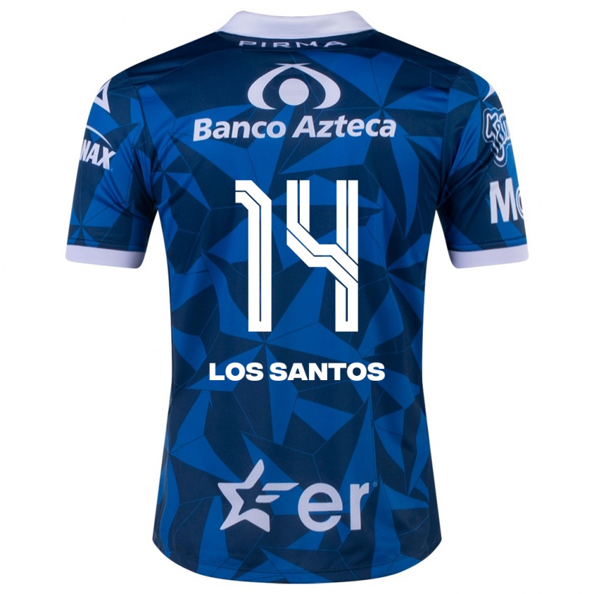 Mulher Camisola Lucas De Los Santos #14 Azul Alternativa 2023/24 Camisa