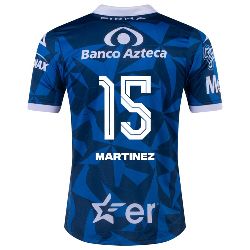 Mulher Camisola Guillermo Martínez #15 Azul Alternativa 2023/24 Camisa