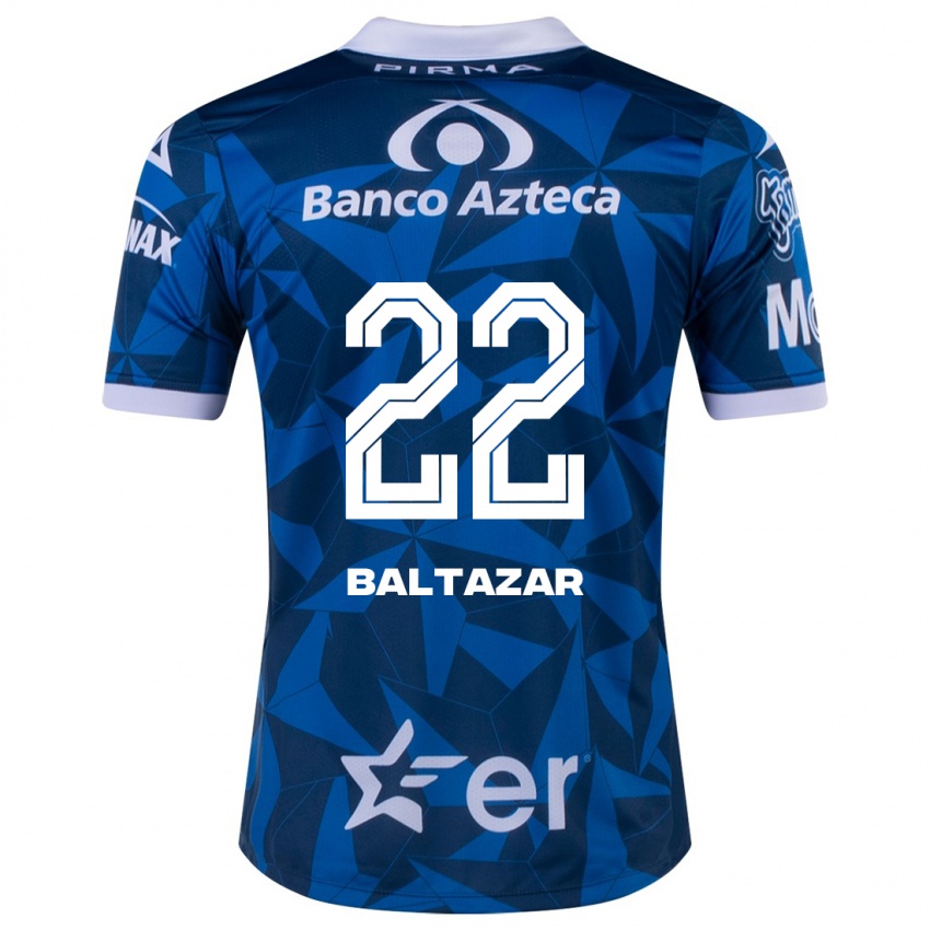 Mulher Camisola Carlos Baltazar #22 Azul Alternativa 2023/24 Camisa