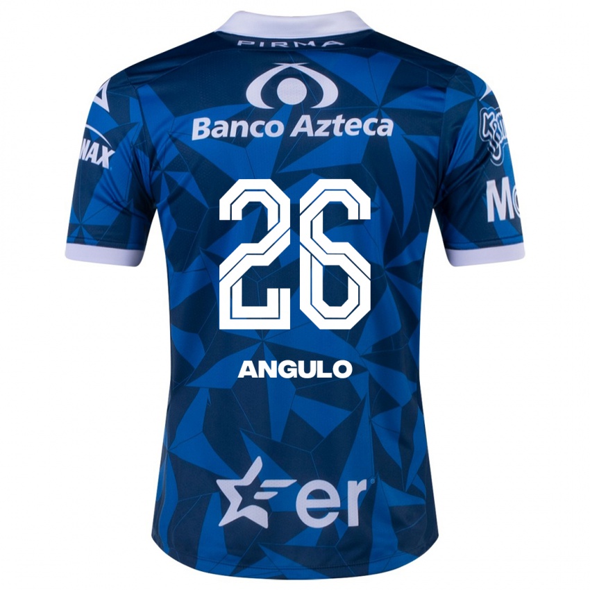 Mulher Camisola Brayan Angulo #26 Azul Alternativa 2023/24 Camisa