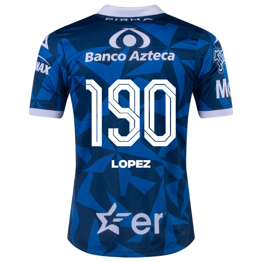 Mulher Camisola Josué López #190 Azul Alternativa 2023/24 Camisa