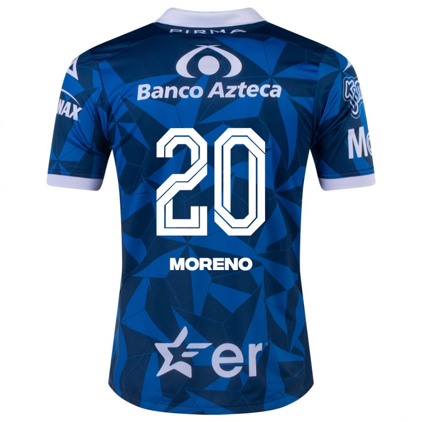 Mulher Camisola Ximena Moreno #20 Azul Alternativa 2023/24 Camisa