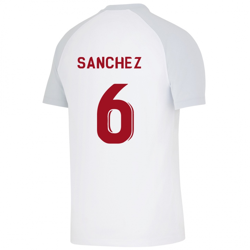 Mulher Camisola Davinson Sanchez #6 Branco Alternativa 2023/24 Camisa