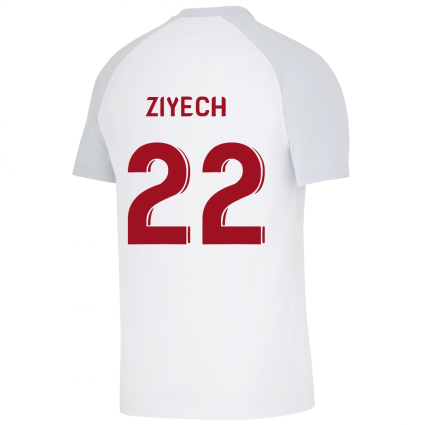 Mulher Camisola Hakim Ziyech #22 Branco Alternativa 2023/24 Camisa