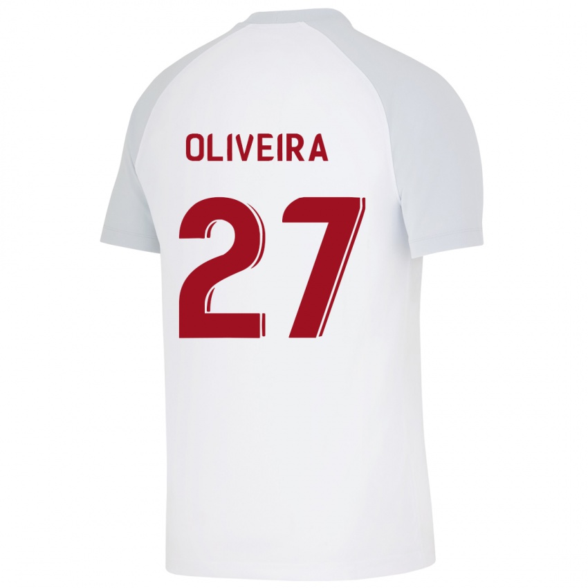 Mulher Camisola Sergio Oliveira #27 Branco Alternativa 2023/24 Camisa