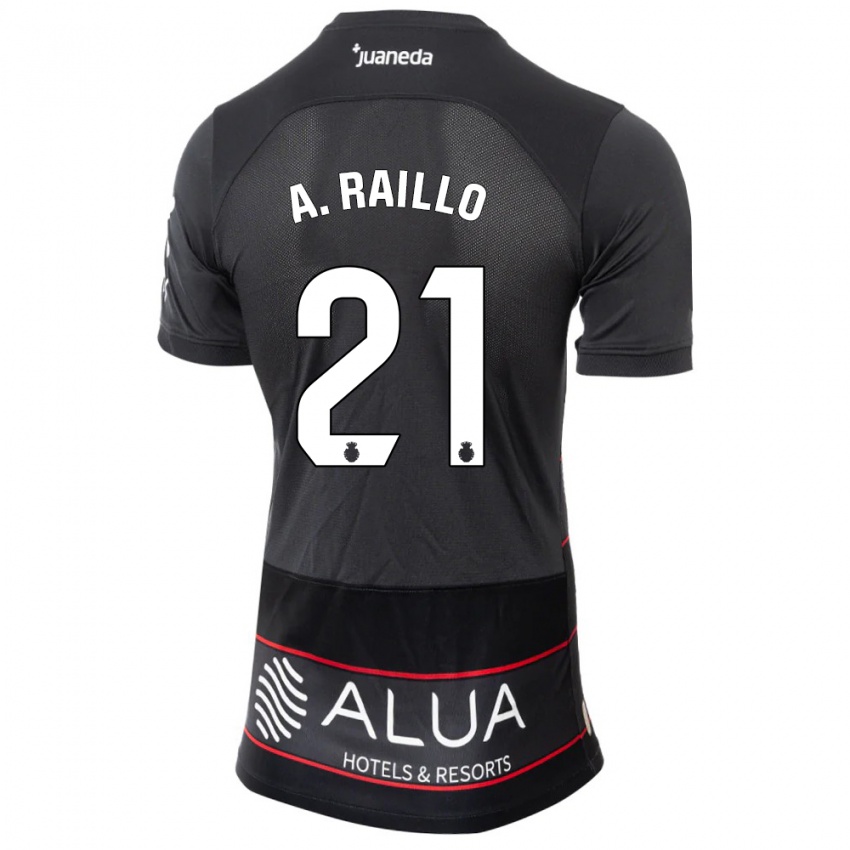Mulher Camisola Antonio Raíllo #21 Preto Alternativa 2023/24 Camisa