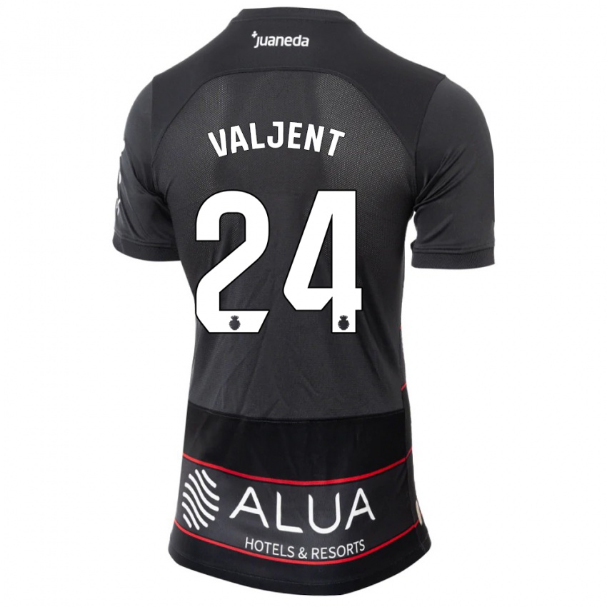 Mulher Camisola Martin Valjent #24 Preto Alternativa 2023/24 Camisa