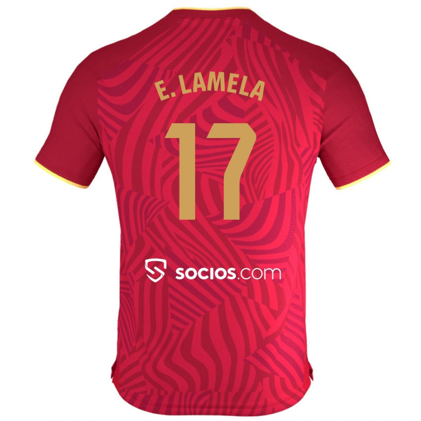 Mulher Camisola Erik Lamela #17 Vermelho Alternativa 2023/24 Camisa