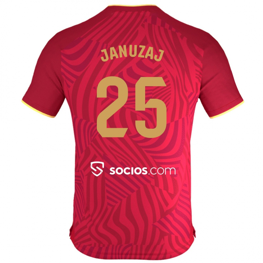 Mulher Camisola Adnan Januzaj #25 Vermelho Alternativa 2023/24 Camisa