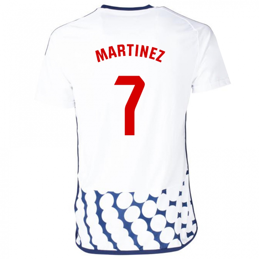 Mulher Camisola Gabri Martínez #7 Branco Alternativa 2023/24 Camisa